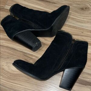 Limelight Black Chunky Heeled Ankle Boots